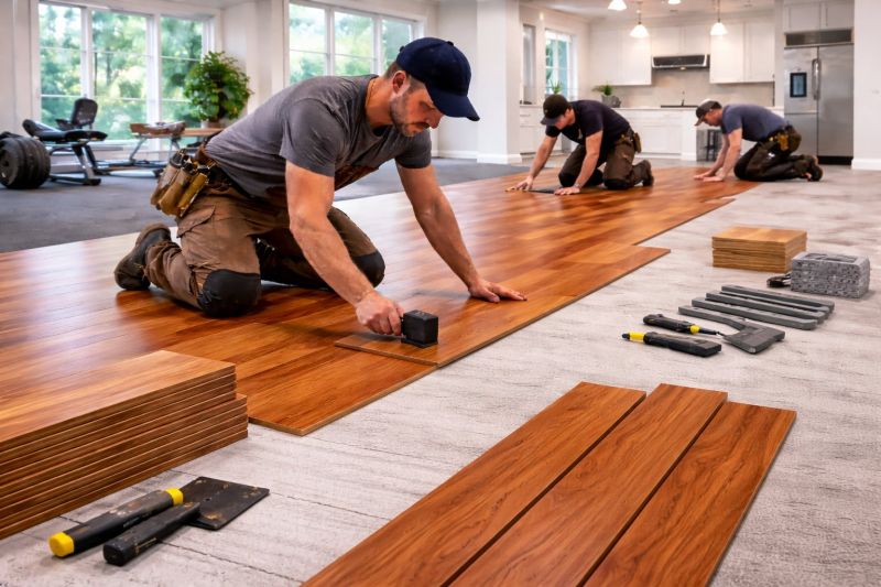 Cherry Floor Installation in Amelia County, VA