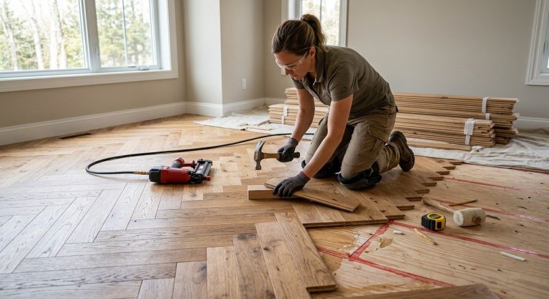Finished Floor Installation in Richmond, VA