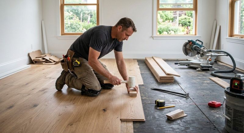 Hardwood Floor Installation in Amelia County, VA