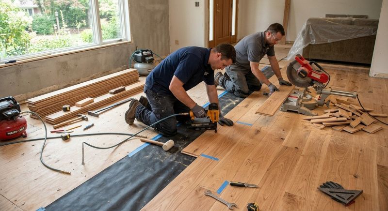 Hardwood Floor Installation in Midlothian, VA