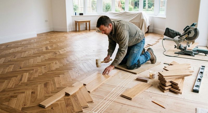 Hickory Floor Installation in Richmond, VA