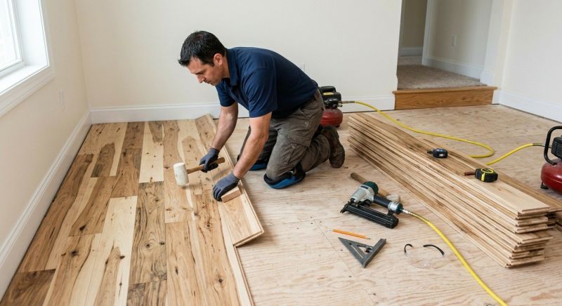 Hickory Floor Installation in Richmond, VA