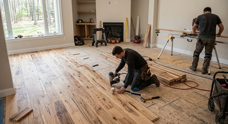 Hickory Floor Installation in Richmond, VA