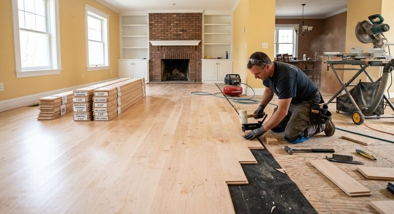 Maple Flooring Installation in Chester, VA