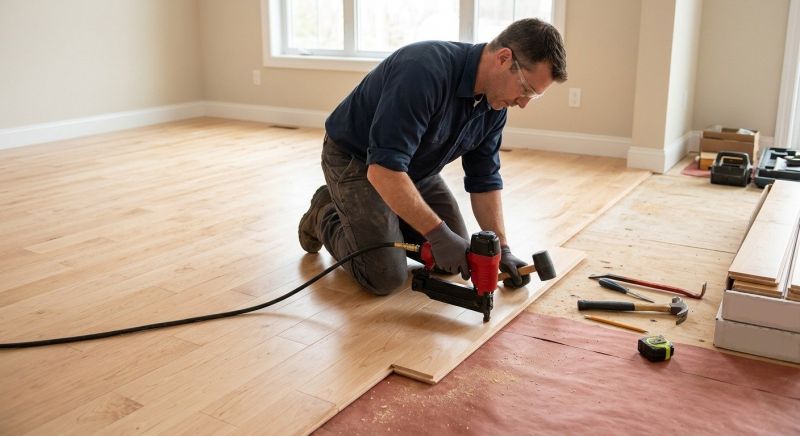 Maple Flooring Installation in Montpelier, VA