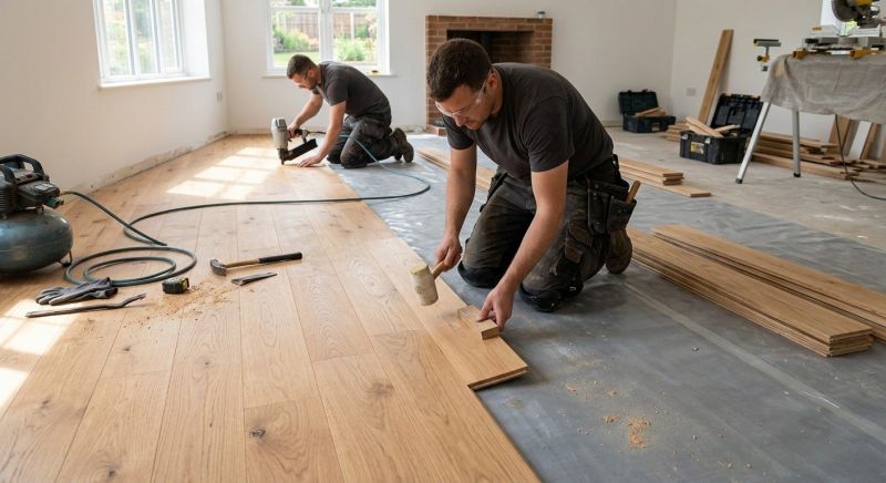 Oak Floor Installation in Goochland County, VA