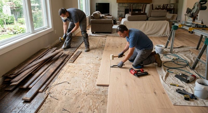 Oak Floor Replacement in Richmond, VA