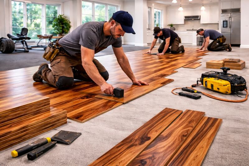 Teak Flooring Installation in Richmond, VA