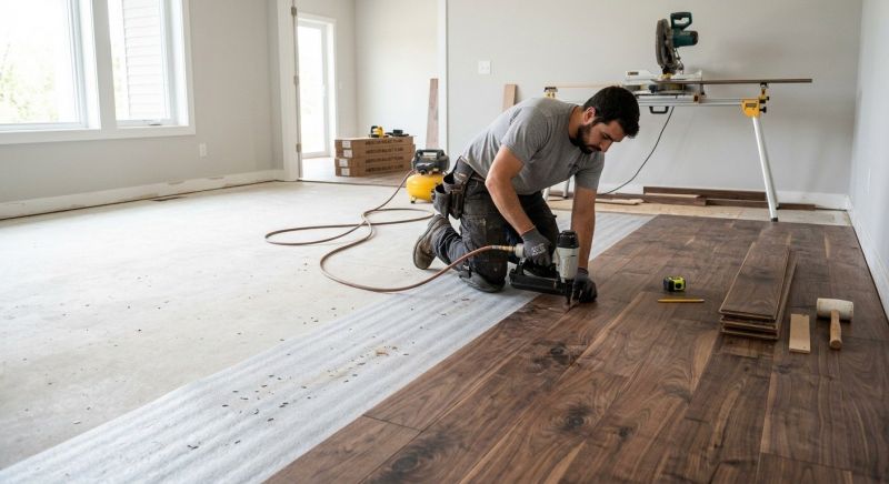 Walnut Flooring Installation in Richmond, VA