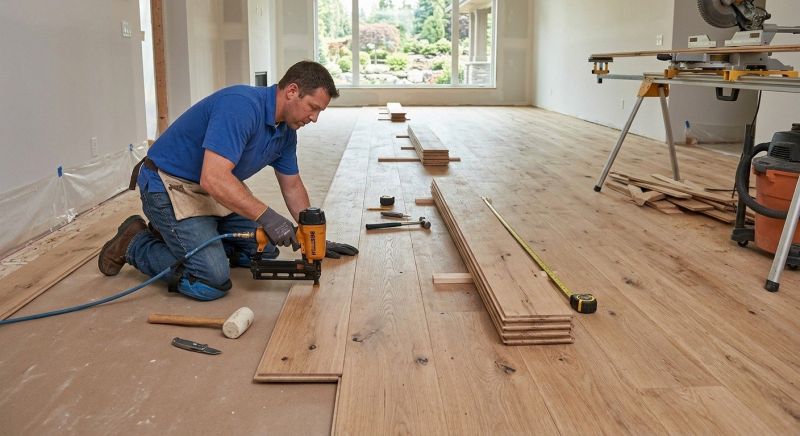 Wide Plank Floor Installation in Richmond, VA