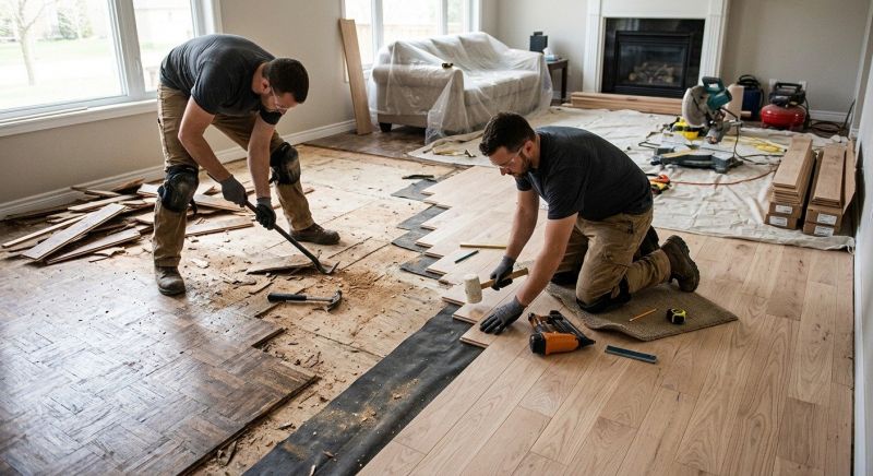 Wood Floor Replacement in Ashland, VA